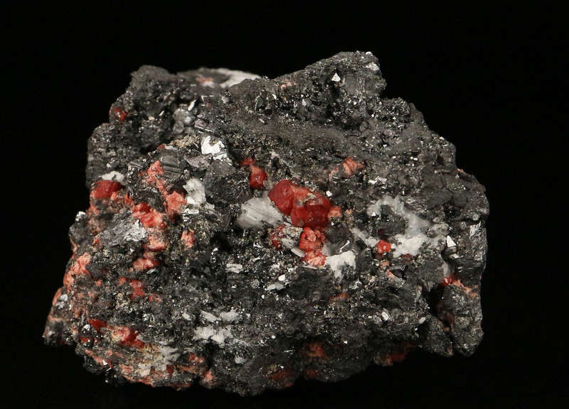 Andradite & Hematite, "N'Chwaning II Mine, Kalahari Manganese Field, Northern Cape, South Africa