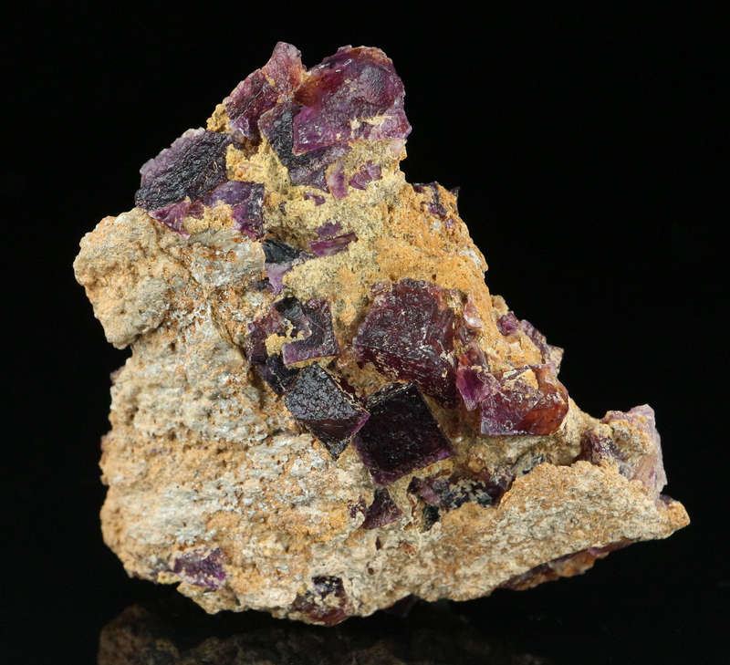 Grape Jelly Fluorite on Matrix, Palmwag, Namibia