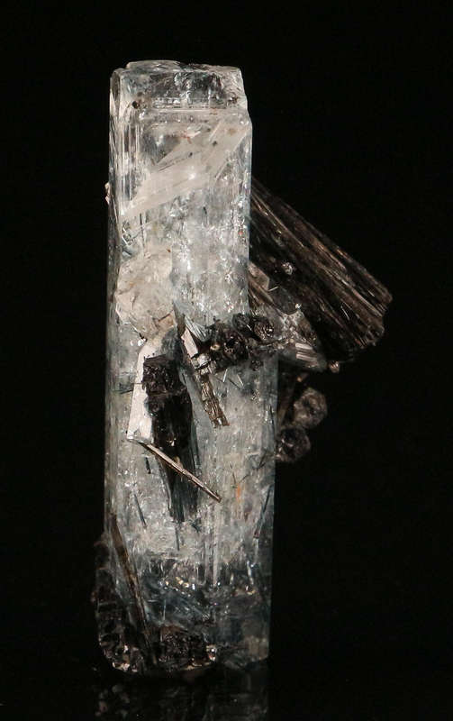 Schorl on Aquamarine, Erongo Mnt Region, Namibia