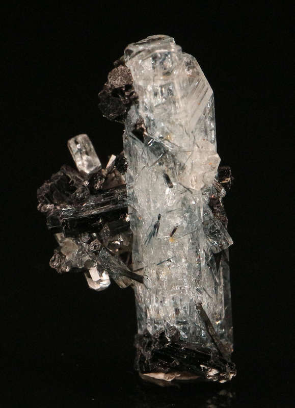 Schorl on Aquamarine, Erongo Mnt Region, Namibia