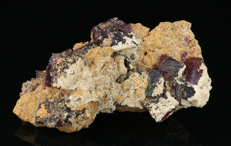 Grape Jelly Fluorite on Matrix, Damaraland, Palmwag, Erongo, Namibia