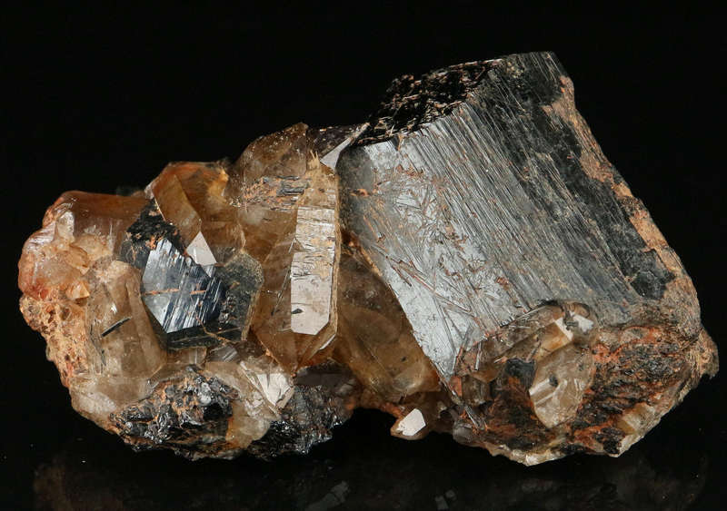 Smoky Quartz & Schorl, Erongo Mnt Region, Namibia