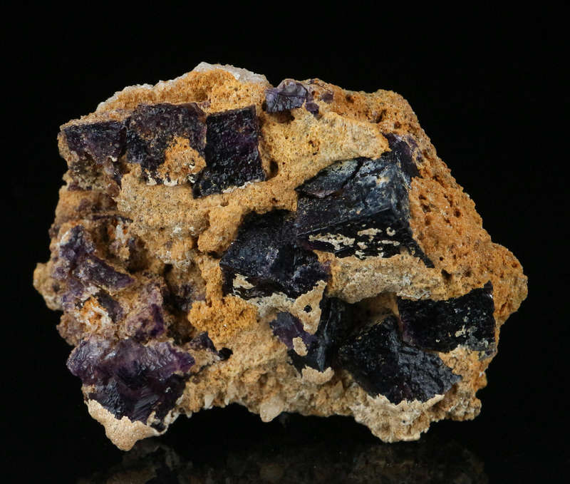 Grape Jelly Fluorite on Matrix, Damaraland, Palmwag, Erongo, Namibia