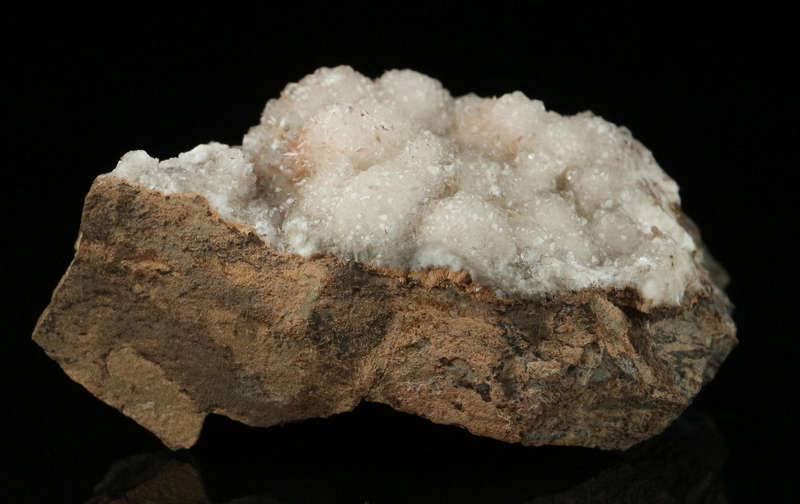 Inesite, Calcite on Matrix,"N'Chwaning II Mine, Kalahari Manganese Field, Northern Cape, South Afric