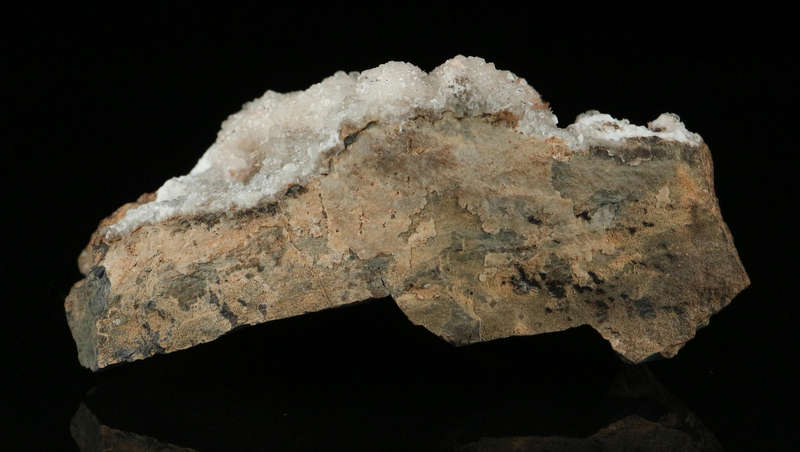 Inesite, Calcite on Matrix,"N'Chwaning II Mine, Kalahari Manganese Field, Northern Cape, South Afric