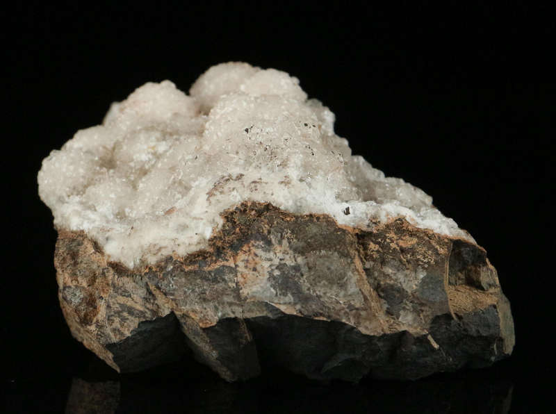 Inesite, Calcite on Matrix,"N'Chwaning II Mine, Kalahari Manganese Field, Northern Cape, South Afric