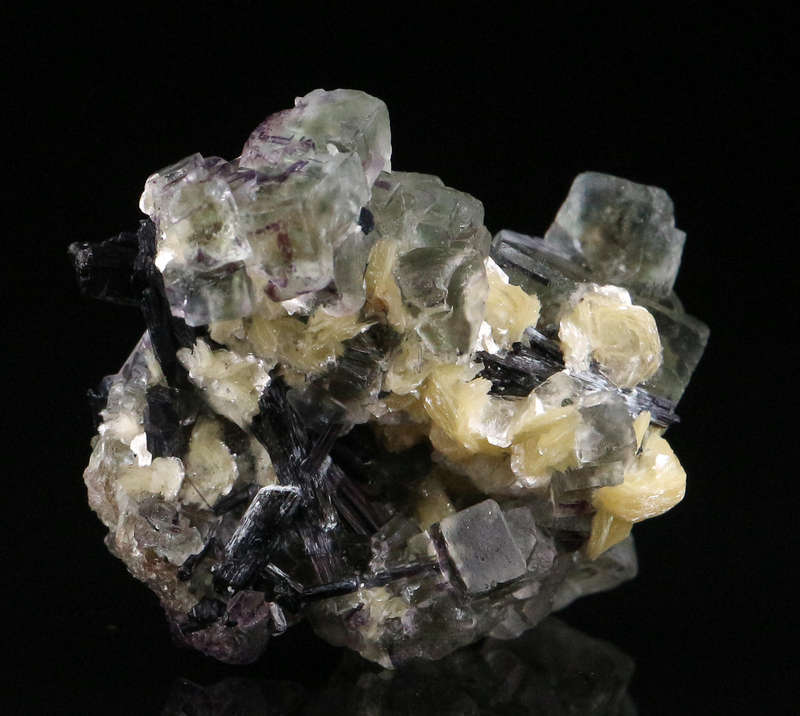 Muscovite, Fluorite & Schorl Cluster, Erongo Mnt Region, Namibia