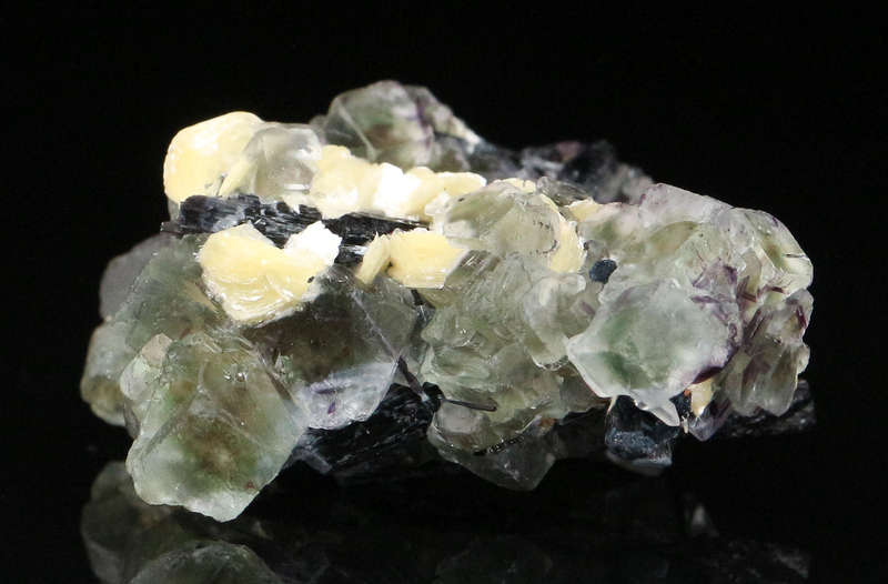 Muscovite, Fluorite & Schorl Cluster, Erongo Mnt Region, Namibia