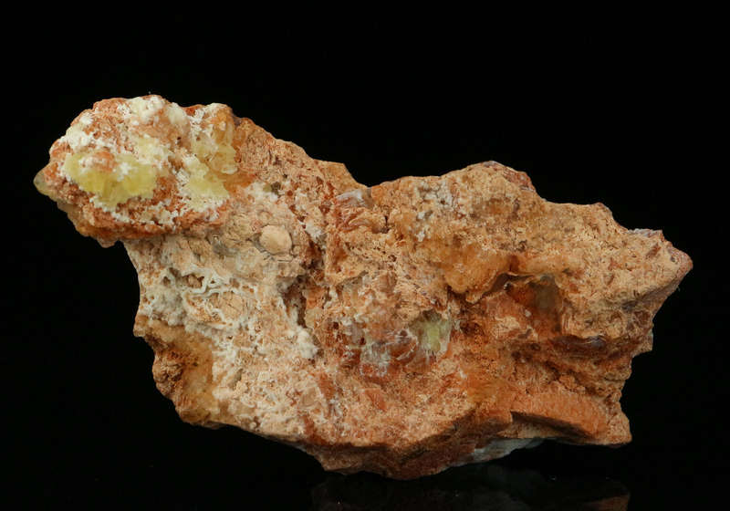 Ettringite on Andradite,"N'Chwaning II Mine, Kalahari Manganese Field, Northern Cape, South Africa "
