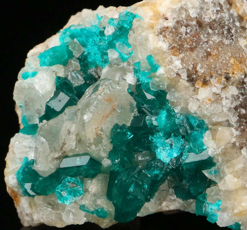 Dioptase on Matrix, Kaokoveld Region, Namibia