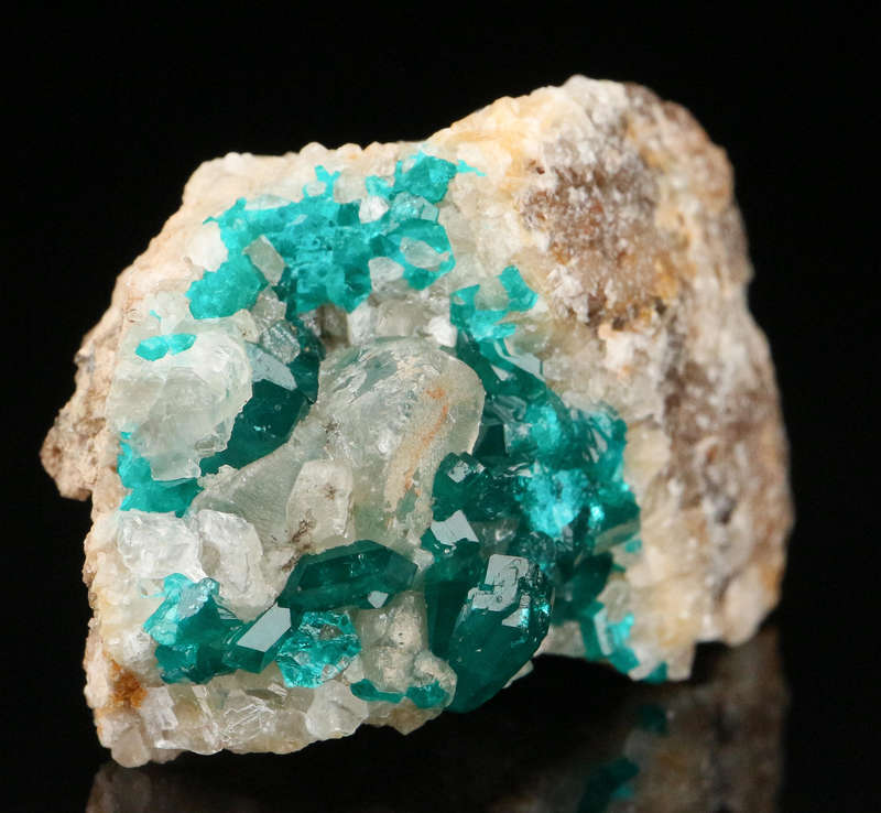 Dioptase on Matrix, Kaokoveld Region, Namibia