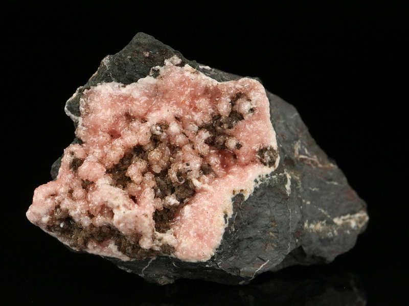 Rhodochrosite on Matrix,"N'Chwaning II Mine, Kalahari Manganese Field, Northern Cape, South Africa "