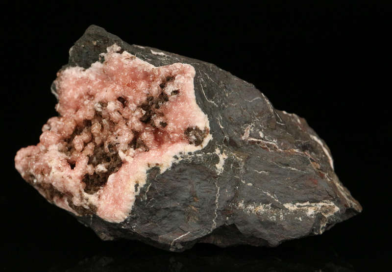 Rhodochrosite on Matrix,"N'Chwaning II Mine, Kalahari Manganese Field, Northern Cape, South Africa "
