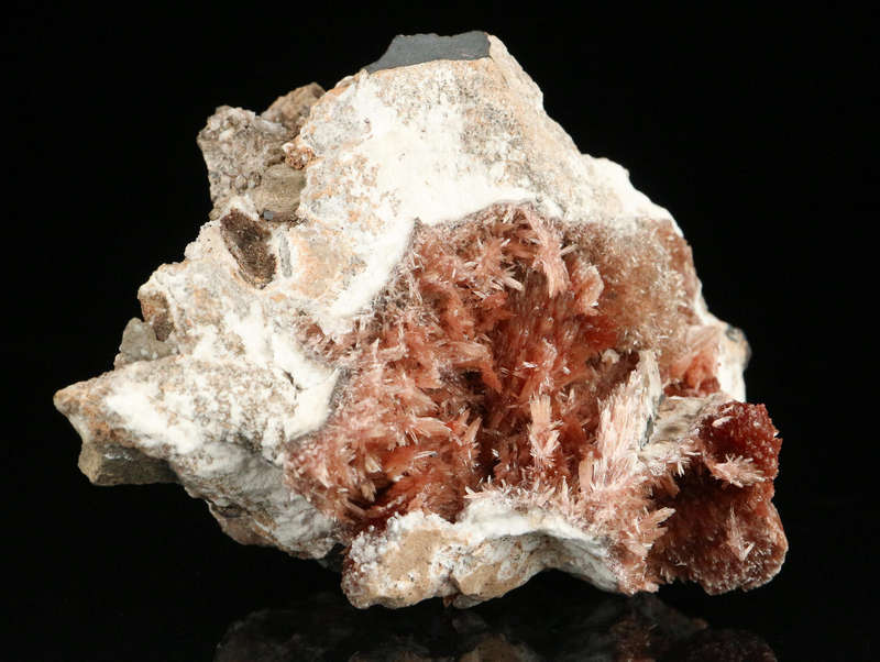 Inesite on Matrix, "N'Chwaning II Mine, Kalahari Manganese Field, Northern Cape, South Africa "