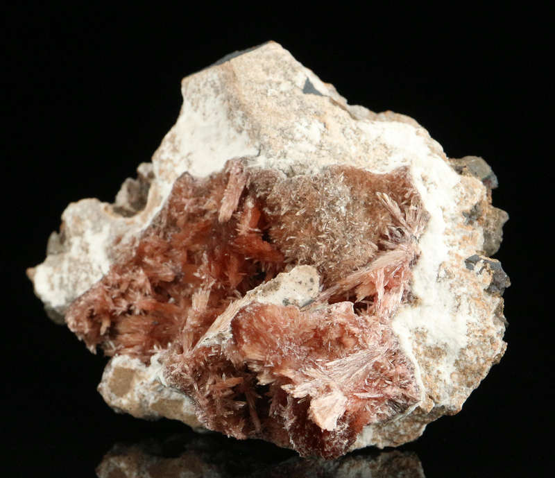 Inesite on Matrix, "N'Chwaning II Mine, Kalahari Manganese Field, Northern Cape, South Africa "