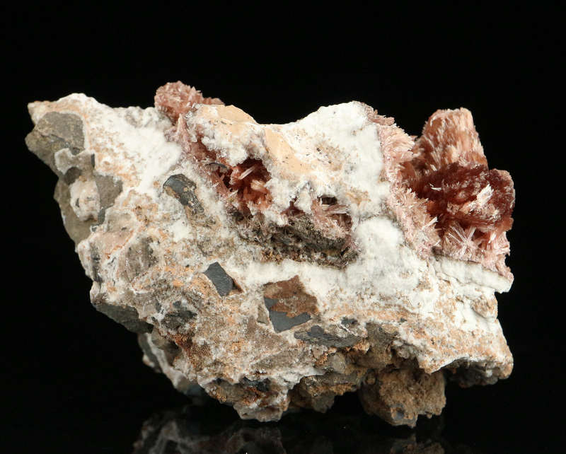 Inesite on Matrix, "N'Chwaning II Mine, Kalahari Manganese Field, Northern Cape, South Africa "