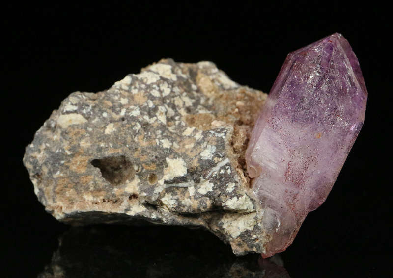 Amethyst Quartz on Matrix, Brandberg Mnt, Namibia