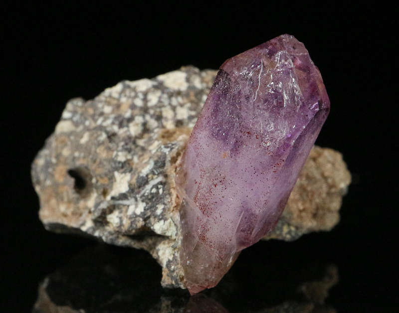 Amethyst Quartz on Matrix, Brandberg Mnt, Namibia