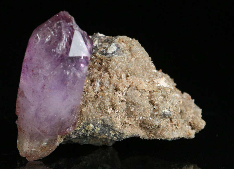 Amethyst Quartz on Matrix, Brandberg Mnt, Namibia