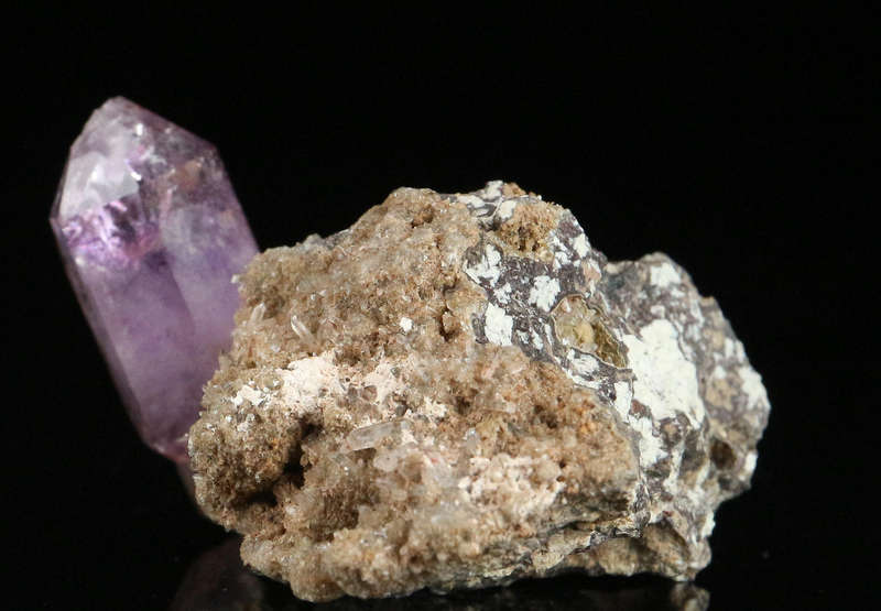 Amethyst Quartz on Matrix, Brandberg Mnt, Namibia