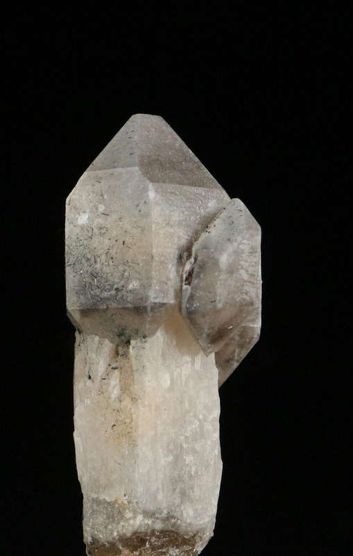 Schorl on Smoky Quartz Scepter, Erongo Mnt Region, Namibia