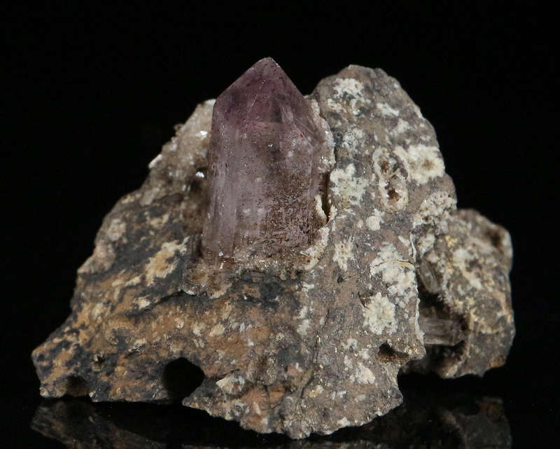 Amethyst Quartz on Matrix, Brandberg Mnt, Namibia