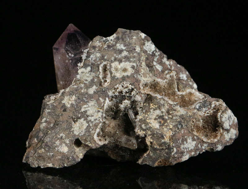 Amethyst Quartz on Matrix, Brandberg Mnt, Namibia