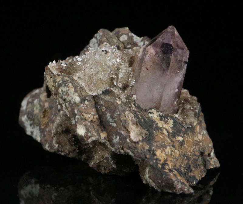 Amethyst Quartz on Matrix, Brandberg Mnt, Namibia