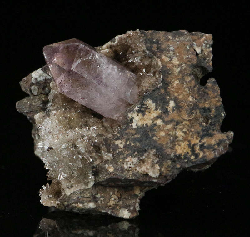Amethyst Quartz on Matrix, Brandberg Mnt, Namibia