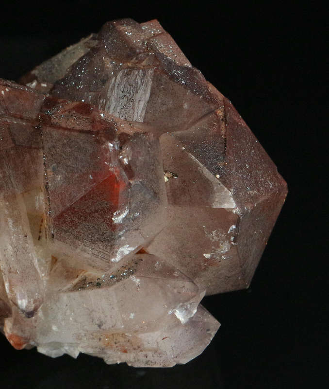Red & Black Hematite incl Quartz Cluster, Orange River Area, Northern Cape, South Africa