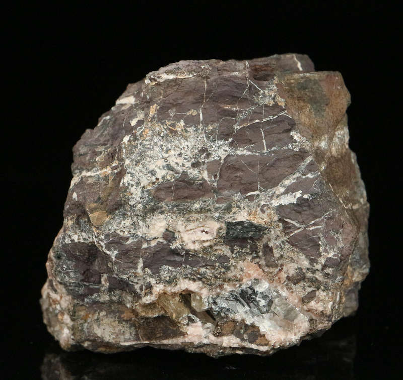 Baryte on Rhodochrosite,"N'Chwaning II Mine, Kalahari Manganese Field, Northern Cape, South Africa "