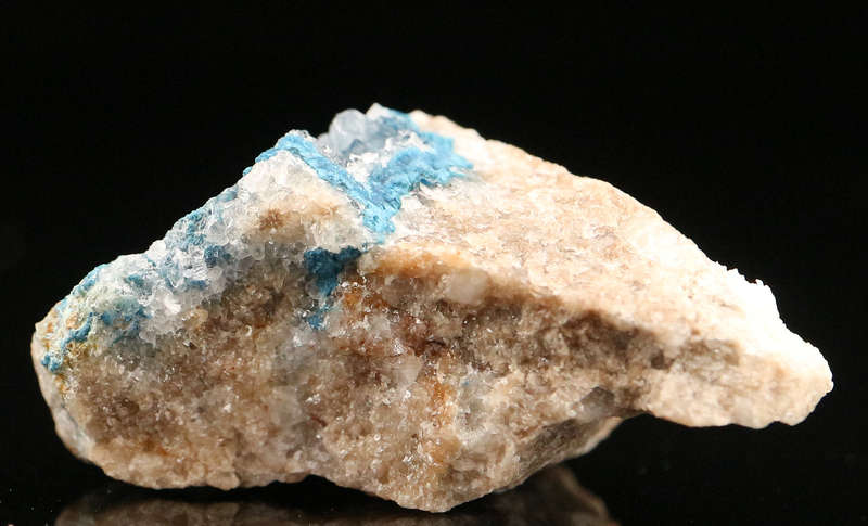 Quartz on Shattuckite, Kaokoveld Region, Namibia
