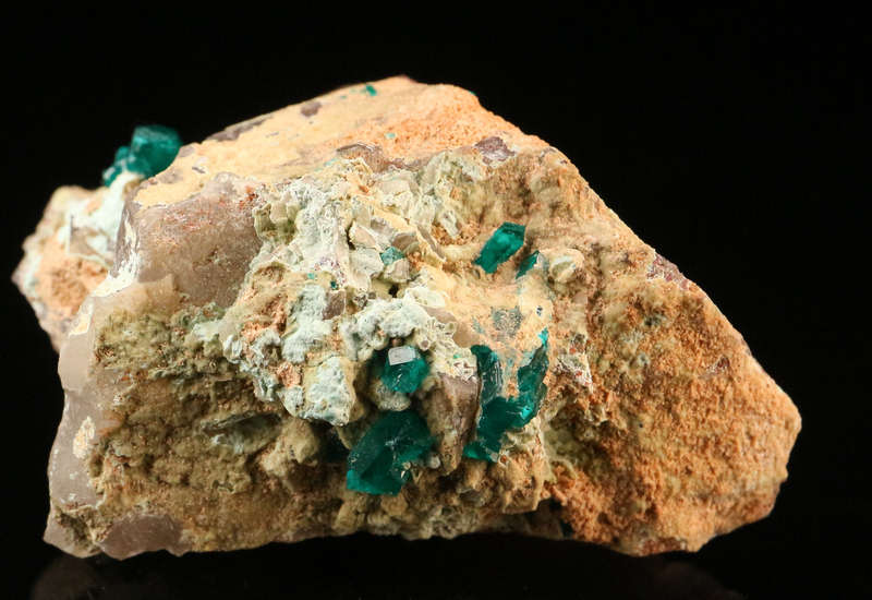 Dioptase on MatrixKaokoveld Region, Namibia