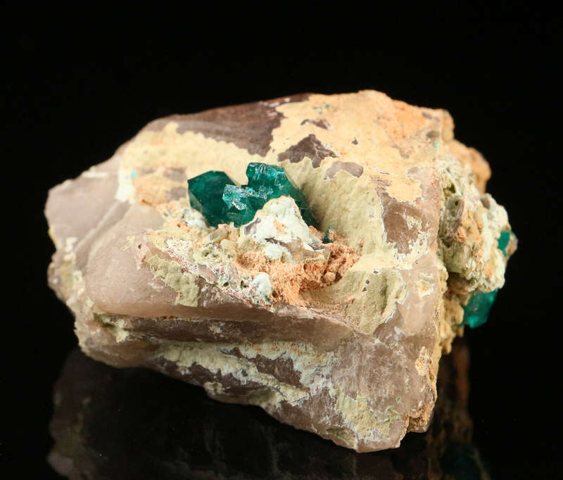 Dioptase on MatrixKaokoveld Region, Namibia