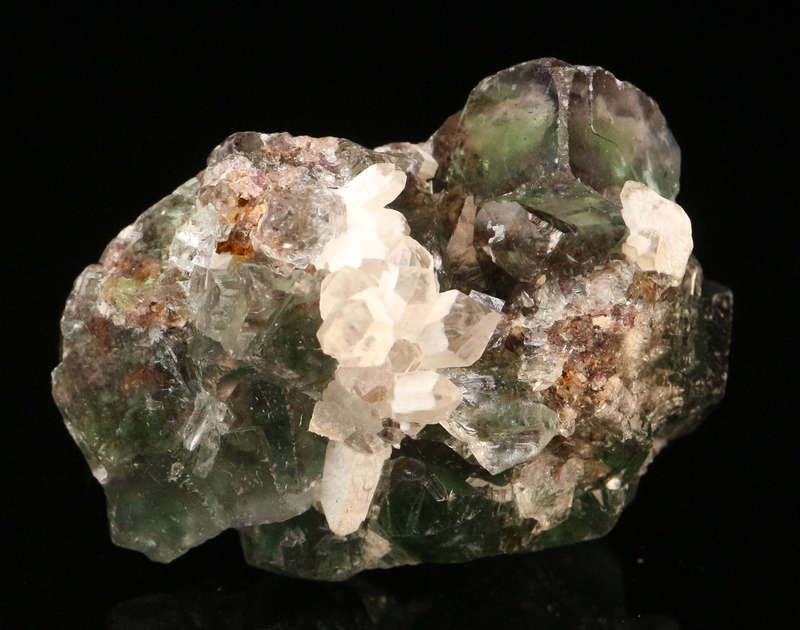 Quartz on Fluorite, Okoruso Mine, Namibia