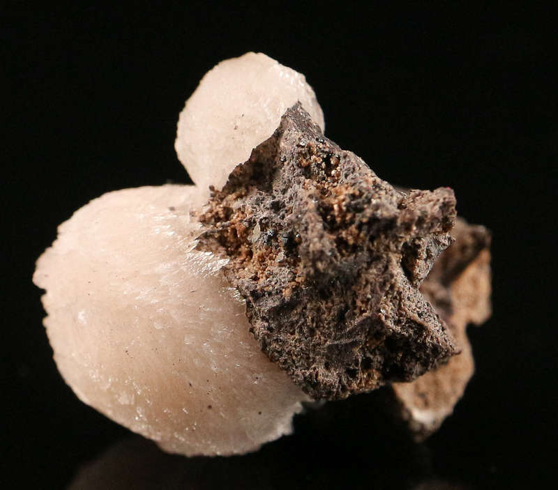 Calcite, Hausmannite on Matrix, N'Chwaning II, Northern Cape, South Africa