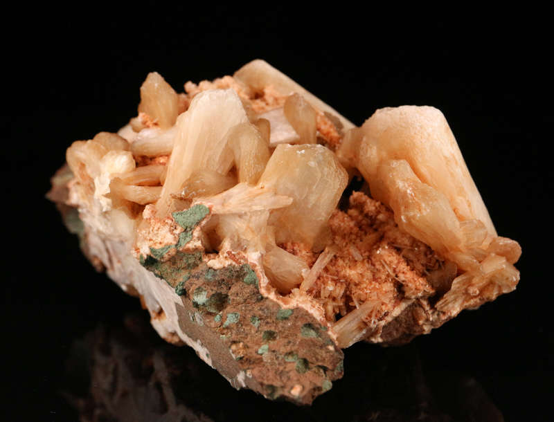 Stilbite xls on Matrix, Grootberg, Namibia