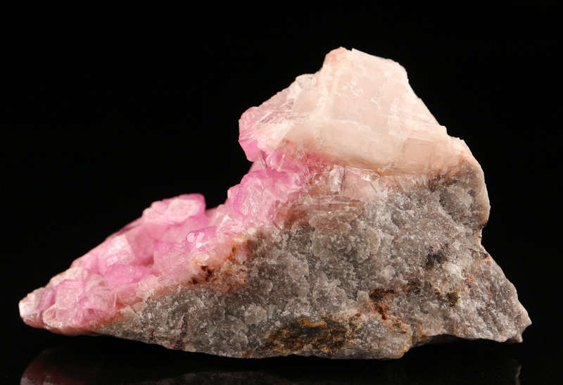 Cobaltoan Calcite on Matrix, Mashamba West Mine, DRC