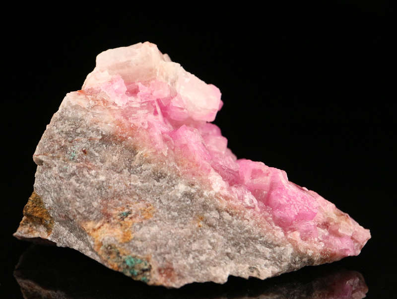 Cobaltoan Calcite on Matrix, Mashamba West Mine, DRC