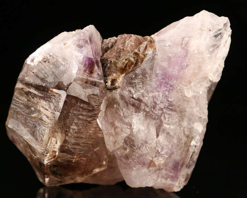 Amethyst Smoky Quartz Cluster, Gobobosebberge Mnt, Namibia