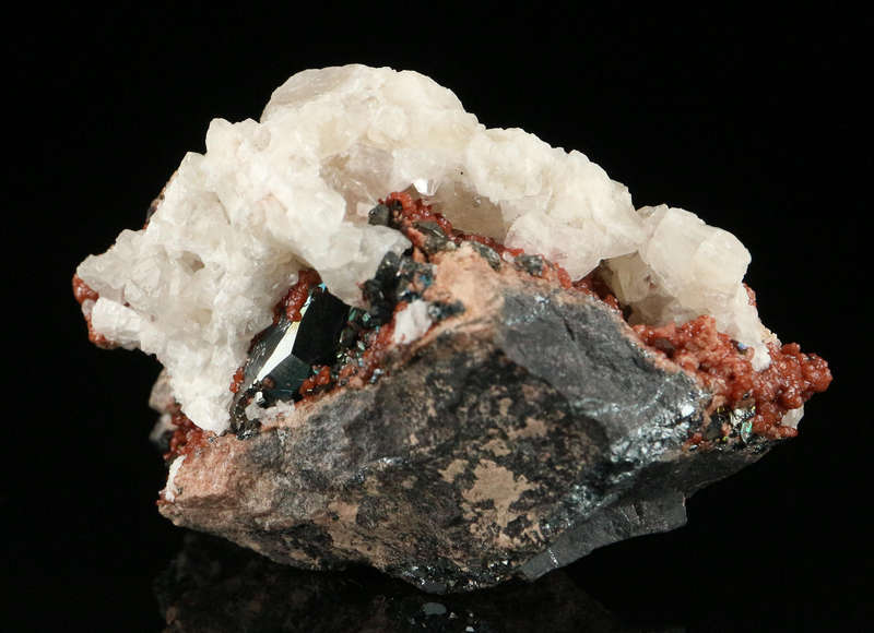 Calcite, Hematite & Andradite,"N'Chwaning II Mine, Kalahari Manganese Field, Northern Cape, South Af