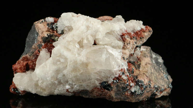 Calcite, Hematite & Andradite,"N'Chwaning II Mine, Kalahari Manganese Field, Northern Cape, South Af