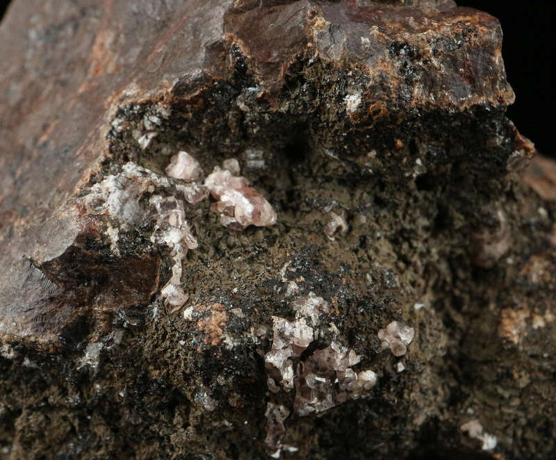 Rhodochrosite on Matrix,"N'Chwaning II Mine, Kalahari Manganese Field, Northern Cape, South Africa "