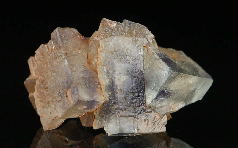 Zoned Fluorite Thumbnail, Okorusu Mine, Otjiwarongo, Otjozondjupa Region, Namibia