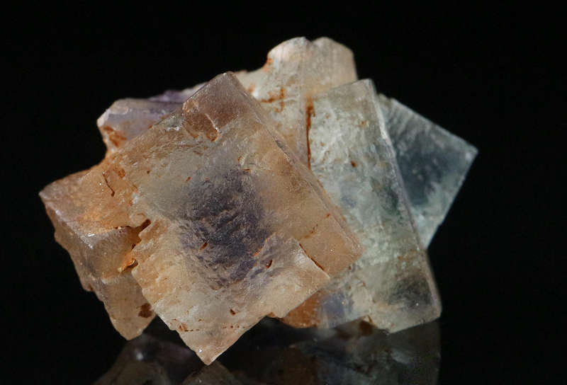 Zoned Fluorite Thumbnail, Okorusu Mine, Otjiwarongo, Otjozondjupa Region, Namibia