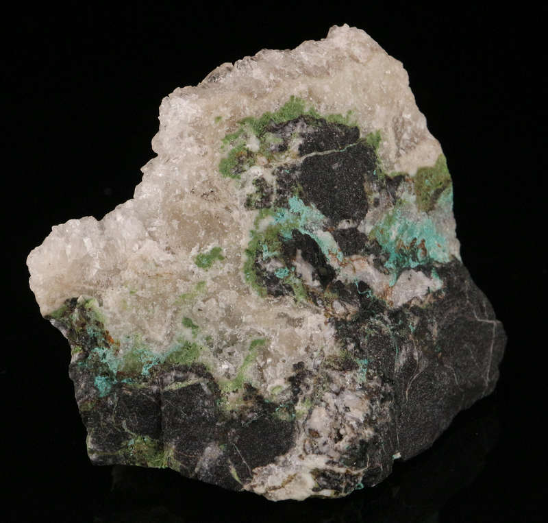 Calcite on Duftite, Tsumeb Mine, Namibia
