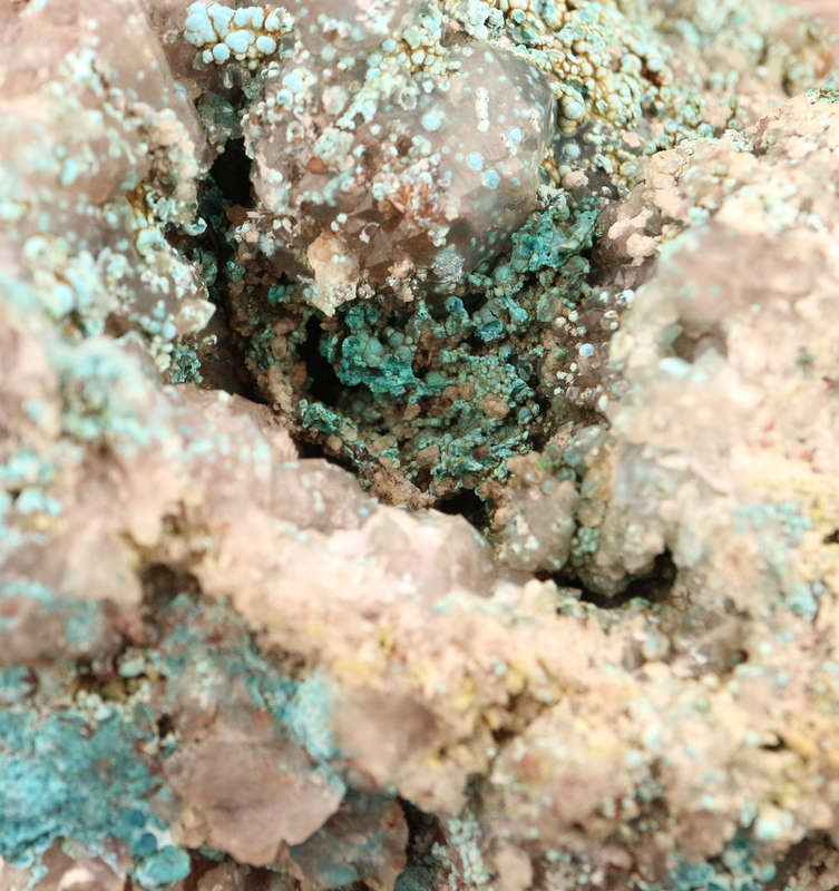Shattuckite on Shattuckite incl Quartz, Kaokoveld Region, Namibia