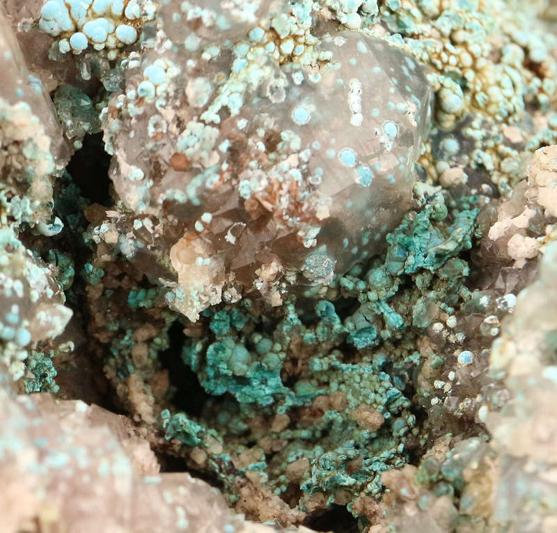 Shattuckite on Shattuckite incl Quartz, Kaokoveld Region, Namibia
