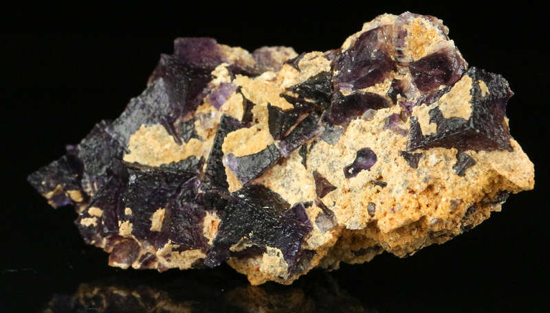 Grape Jelly Fluorite on Matrix, Damaraland, Palmwag, Erongo, Namibia