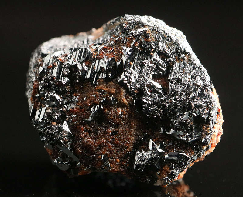 Andradite on Hematite, Wessels Mine, Northern Cape, South Africa